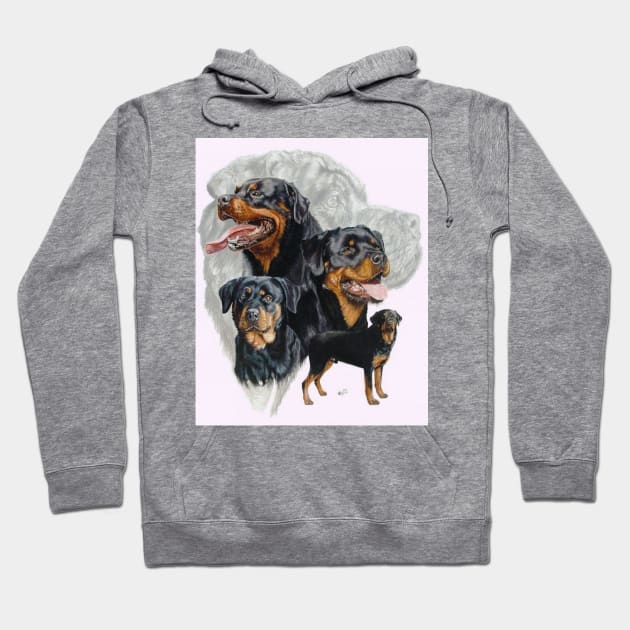 Rottweiler Medley Hoodie by BarbBarcikKeith